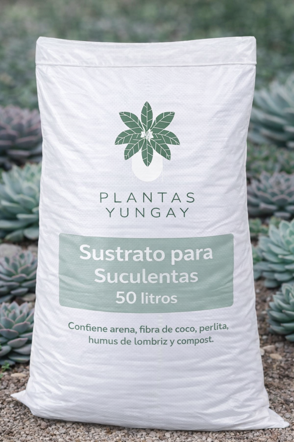 Sustrato para Suculentas y Cactus 50 litros  Plantas Yungay