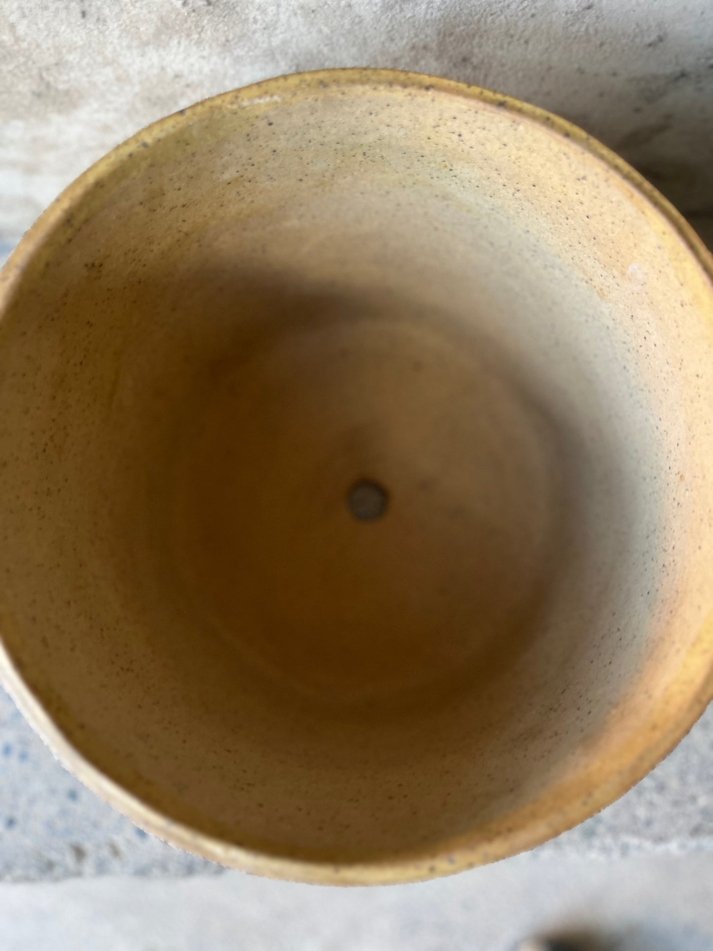 Macetero de cerámica Blanco mate 18cm
