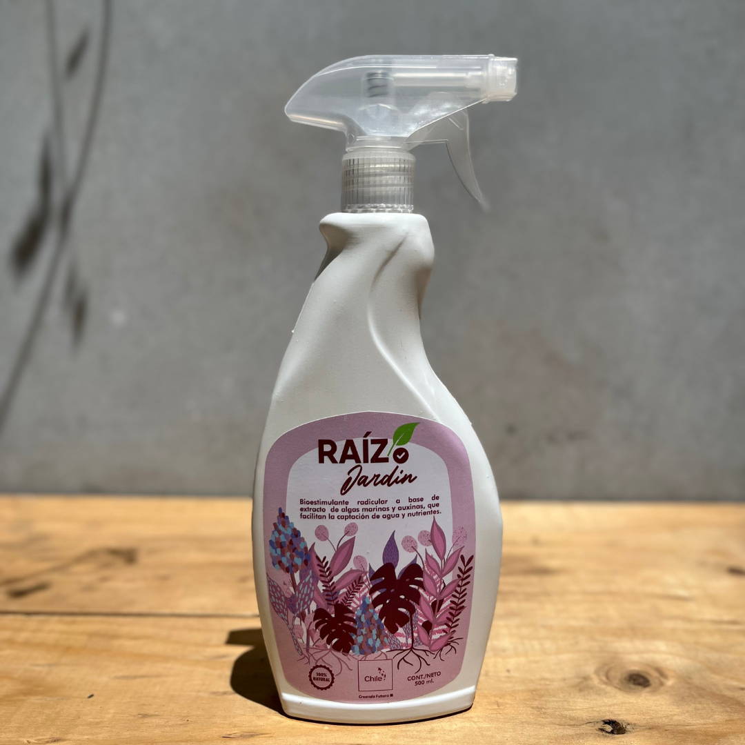 Botella de bioestimulante Raíz Jardín